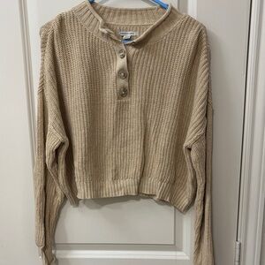 American Eagle Outfitters Tan Sweater